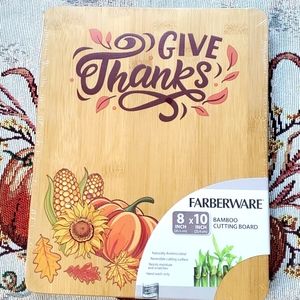 Bamboo Cutting Board Farberware Give Thanks